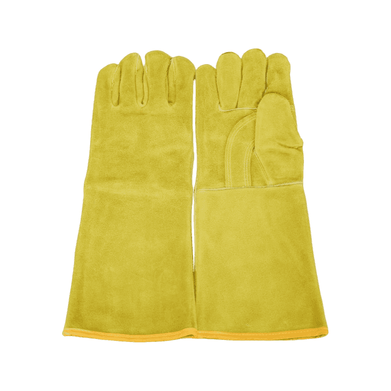 Krowie dzielona skórzana rękawiczka spawalnicza Krowie dzielona skórzana rękawiczka spawalnicza